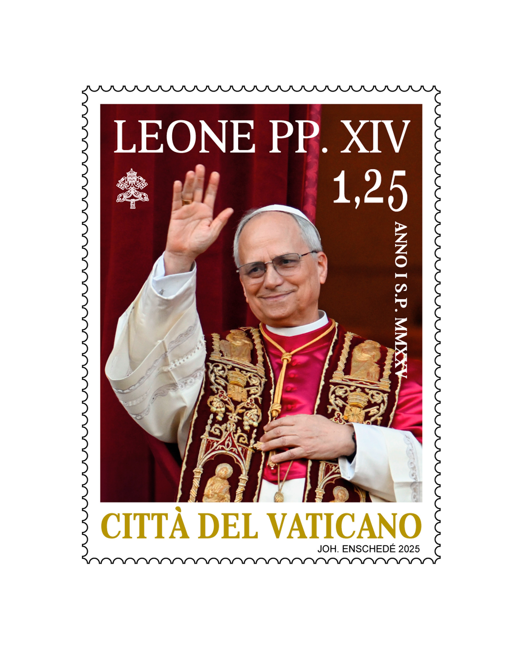Leone PP. XIV - Anno I S.P. MMXXV euro 1,25
