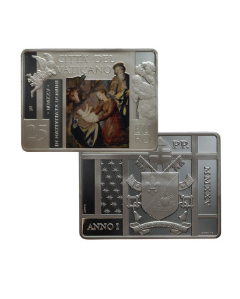 25 euro coloured silver coin 2025 proof Holy Christmas MMXXV