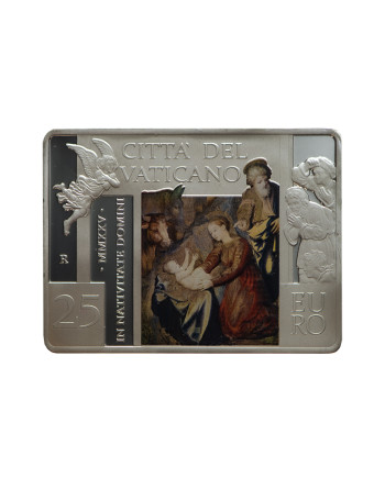 25 euro coloured silver coin 2025 proof Holy Christmas MMXXV