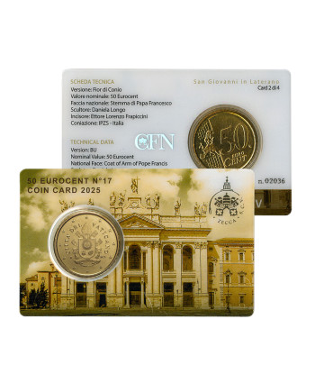 Coin Card 0,50 San Giovanni in Laterano