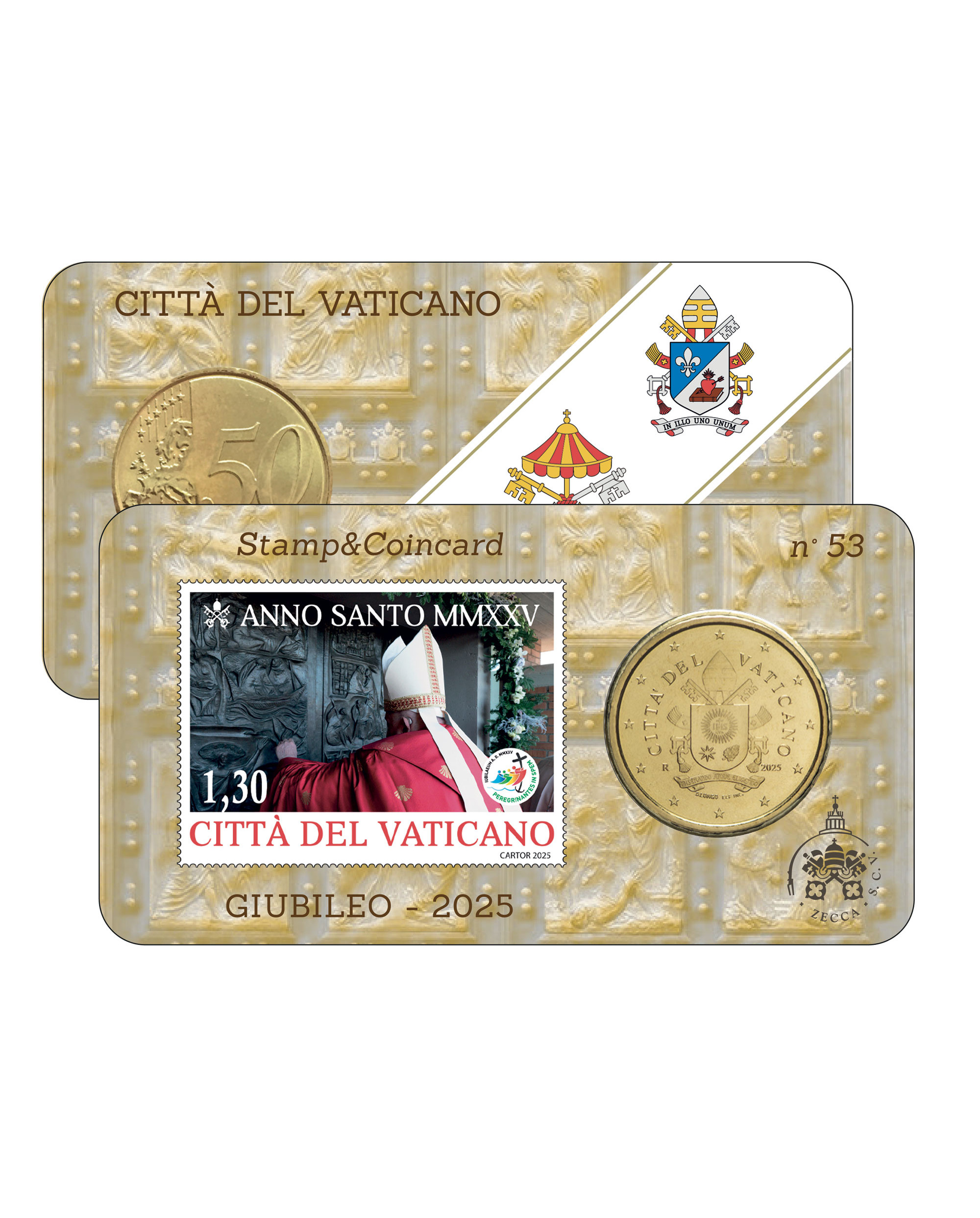 Stamp&Coin Card  2025 - € 1,30