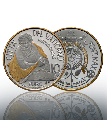 10 euro AG/AU 2024 I dodici Apostoli: San Bartolomeo