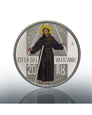 20 euro AG colorata 2024 In cammino con San Francesco