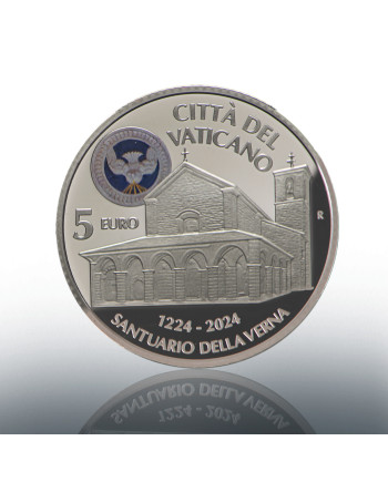 5 euro AG coloured 2024 On the Path with Saint Francis