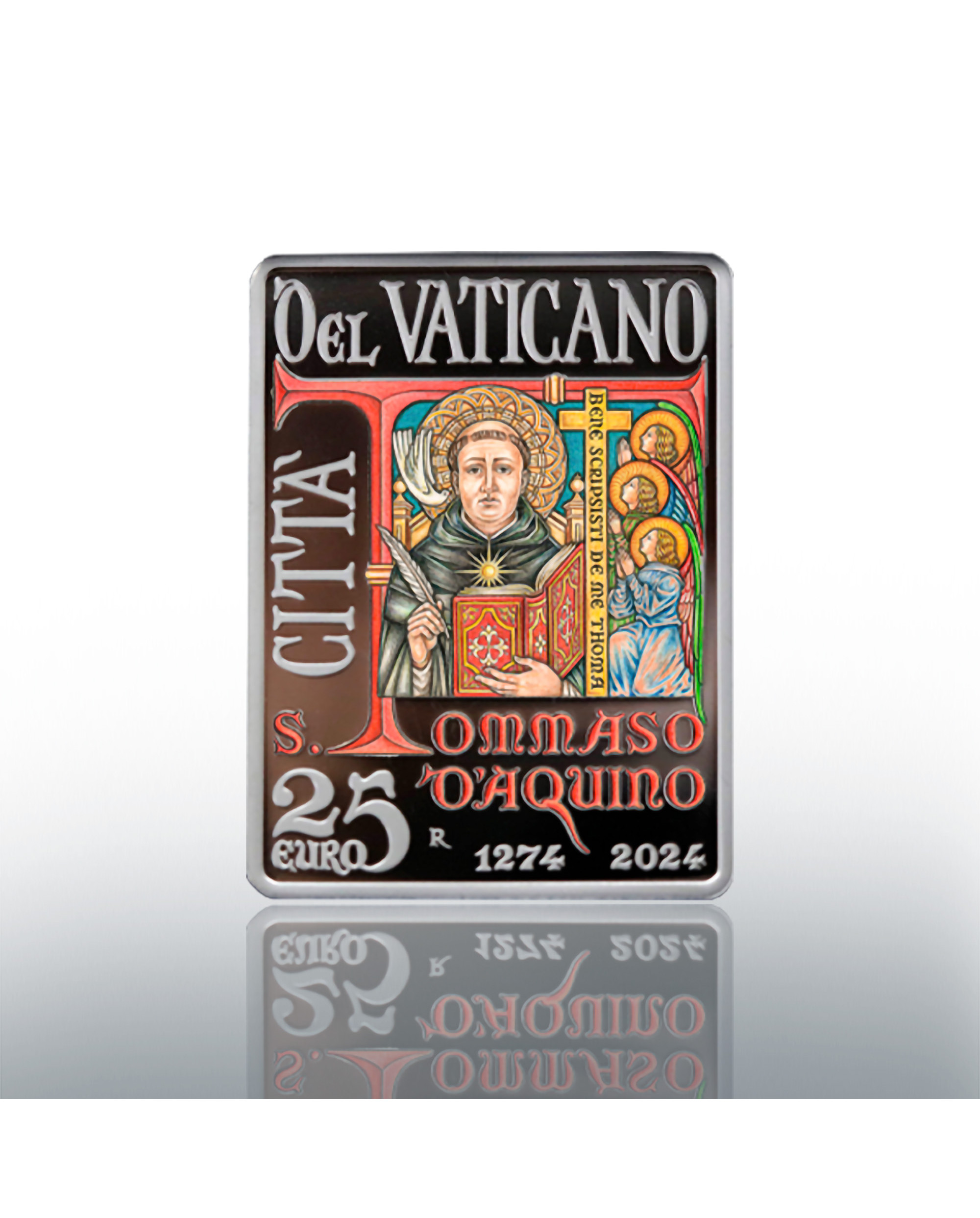 25 euro coloured AG 2024 750th death of St. Thomas Aquinas