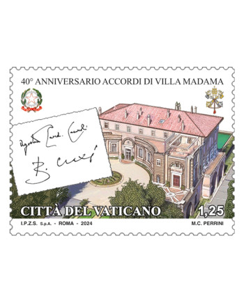 40th Anniversary of the Villa Madama Agreements - €1.25 