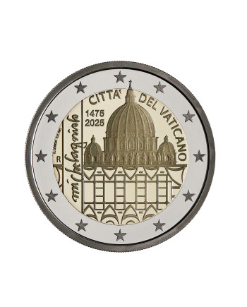 2 euro proof 2025 550° anniversario nascita di Michelangelo