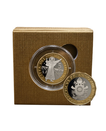 5 euro bimetallic proof 2025 20th death St. John Paul II