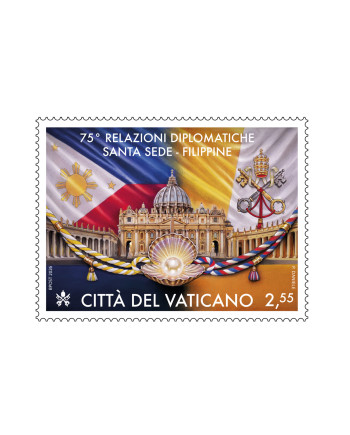 75° relazioni diplomatiche Santa Sede - Filippine € 2,55