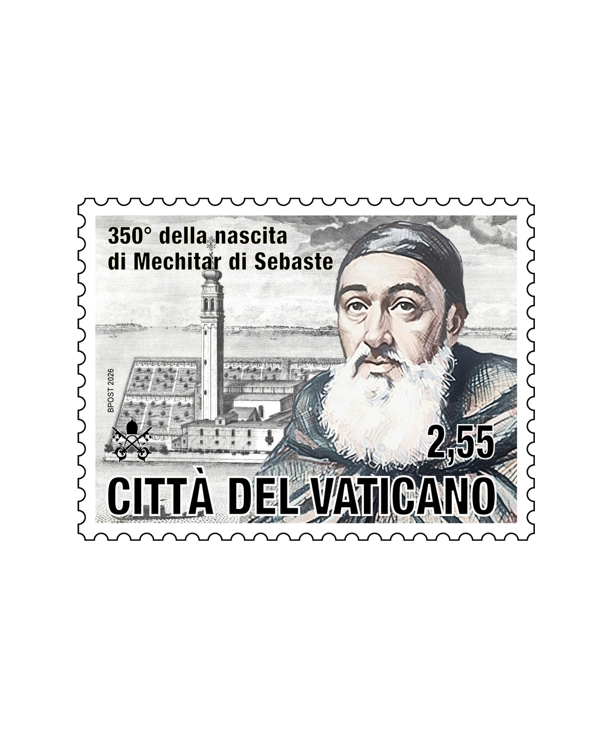 350° nascita Mechitar Sebaste - € 2,55  - Vaticano