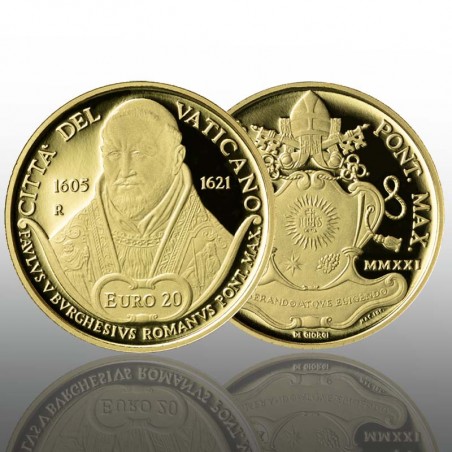(26-10-2021) GOLD COIN 20 euro 2021 - Fourth centenary of the death of Pope Paul V