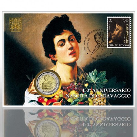 (26-10-2021) PHILATELIC-NUMISMATIC COVER - 450th anniversary of Caravaggio’s birth